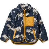 Liewood Veste en polaire 'Nolan' bleu marine / jaune / noir / blanc