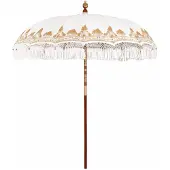 vidaXL Parasol balinais crème 215 x 215 x 260 cm