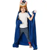 Carbotex Paw Patrol Chase Luksus Poncho med haette (140 x 110 cm)