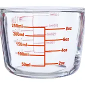 Relaxdays Gobelet gradué, Verre mesureur, Transparent