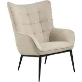 Ebuy24 Redding fauteuil tissu beige.