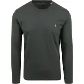Marc O'Polo T-Shirt vert foncé / blanc