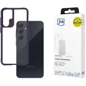 3mk Protection Satin Armor Case+ Sam A55 5G fioletowy/purple (Samsung Galaxy A55), Coque pour téléphone portable, Transparent, Violet