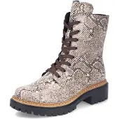 Rieker Damen Stiefelette 72627-64 Beige/Snake