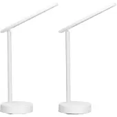 Forlight Lampe de bureau LED Archie Flexo avec batterie, intensité réglable et lumière neutre 4000 K. Flexo en aluminium blanc