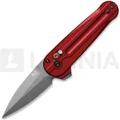 Benchmade Couteau pliant Lowden M390 Grey Cerakote, Phoenix Red Aluminum