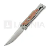 Reate Couteau OG EXO Elmax Drop Point, Orange Micarta