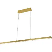 FABAS LUCE Suspension Led Ling 40 W 4800 Lm 3000 K, Structure En Laiton Satiné Et Méthacrylate, Classe 2, Intensité Variable - Série Ling
