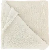Unique living Couverture douce avec motif Sep en blanc pigeon