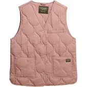 Superdry pour femme. W5011947A Gilet matelassé Lite Liner rose (S), Casuel, Polyester