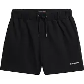 Superdry pour femme. W7110474A Short de sport noir (L), Casuel, Coton