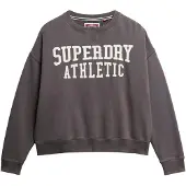 Superdry Sweat-shirt anthracite / blanc