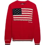 Superdry Pull-over 'Athletic Essentials' marine / rouge / blanc cassé