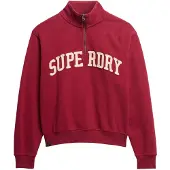 Superdry Sweat-shirt 'Essentials' rouge / blanc