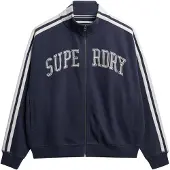 Superdry Athletic Applique Loose Tracksuit Jacket Bleu M Femme