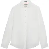 Superdry Cut Away Poplin Long Sleeve Shirt Blanc S Homme