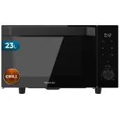 Cecotec Micro-ondes sans Plateau avec Grill Proclean 6140 Flatbed Door. 800W+1000W Grill, 23L, Porte Rabattable, 13 Niveaux