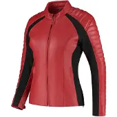 Rusty Stitches Donna Blouson en cuir de moto pour femmes Taille