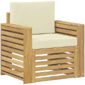 vidaXL Ensemble de canapés d'extérieur en polyester blanc