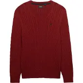 Superdry Pull-over rouge rubis