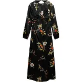 Superdry Jacquard Long Sleeve Long Dress Noir XL Femme