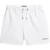Superdry pour femme. W7110474A Short uni blanc (L), Casuel, Coton