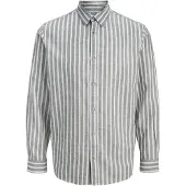 Jack & Jones Esummer Linen Blend Long Sleeve Shirt Gris XS Homme