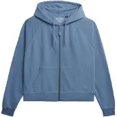 Superdry pour femme. W2012543A Sweat à capuche Studios Relaxed bleu (M), Casuel, Coton