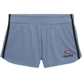Superdry pour femme. W7110506A Short Waffle Retro bleu (XS), Casuel, Coton