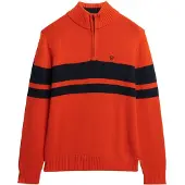 Superdry Pull-over bleu nuit / rouge
