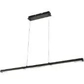 FABAS LUCE Suspension Led Ling 40 W 4800 Lm 3000 K, Structure En Métal Noir Et Méthacrylate, Classe 2, Intensité Variable - Série Ling