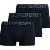 Superdry Boxers 3 Units Bleu,Noir L Homme