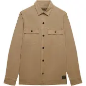 Superdry Homme Coton Chemise Militaire À Manches Longues, Marron, Taille: XL