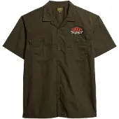 Superdry Chemise olive / rouge rubis / blanc