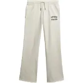Superdry pour femme. W7011171A Pantalon de jogging évasé à taille basse Athletic Essentials beige (M), Casuel, Coton