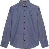 Superdry Cut Away Poplin Long Sleeve Shirt Bleu M Homme