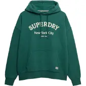 Superdry Sweat-shirt émeraude / blanc