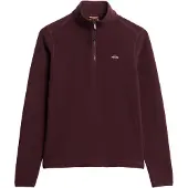Superdry Femme Pull Polaire à Demi-zip Violet Taille: 36
