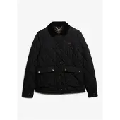 Superdry Femme Veste Doublée à Bordure en Velours Côtelé Black Taille: 38