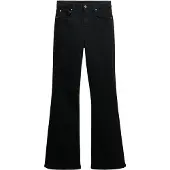 Superdry pour femme. W7011261A Jeans High Rise Flare noir (30/30), Casuel, Coton