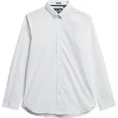 Superdry pour homme. M4011064A Essentials Tailored Lite Shirt blanc (XXL), Coton, Classique, Manche longue