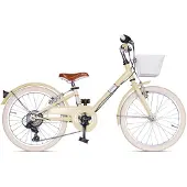 Via Veneto - Vélo unisexe pour enfants Giulietta Lady 20" 6 vitesses, taille 27, beige cappuccino
