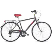 Letoule LaFolie - City Bike 28 - 6 vitesses, alliage, homme - Gris cendré foncé