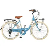 Via Veneto Vélo pour fille Giuly Lady 24" 6 vitesses, taille 38, bleu, Mama non Mama