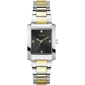 GUESS Montre à affichage analogique 'BONNIE' or / noir / argent