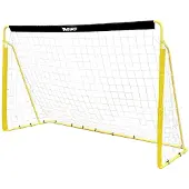 MUWO Cage de football en acier 240 x 150 cm noir/jaune