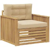 vidaXL Canapé d'extérieur en polyester blanc