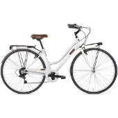 Letoule Tropaiz - City Bike 28 - 6V Steel Lady - Neige (Blanc)