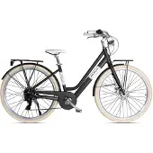 Via Veneto Vélo électrique Victoria Lady 28 pouces 7V Noir Poudre de café (mat)