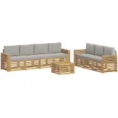 vidaXL Ensembles de canapés en bois massif d'acacia
